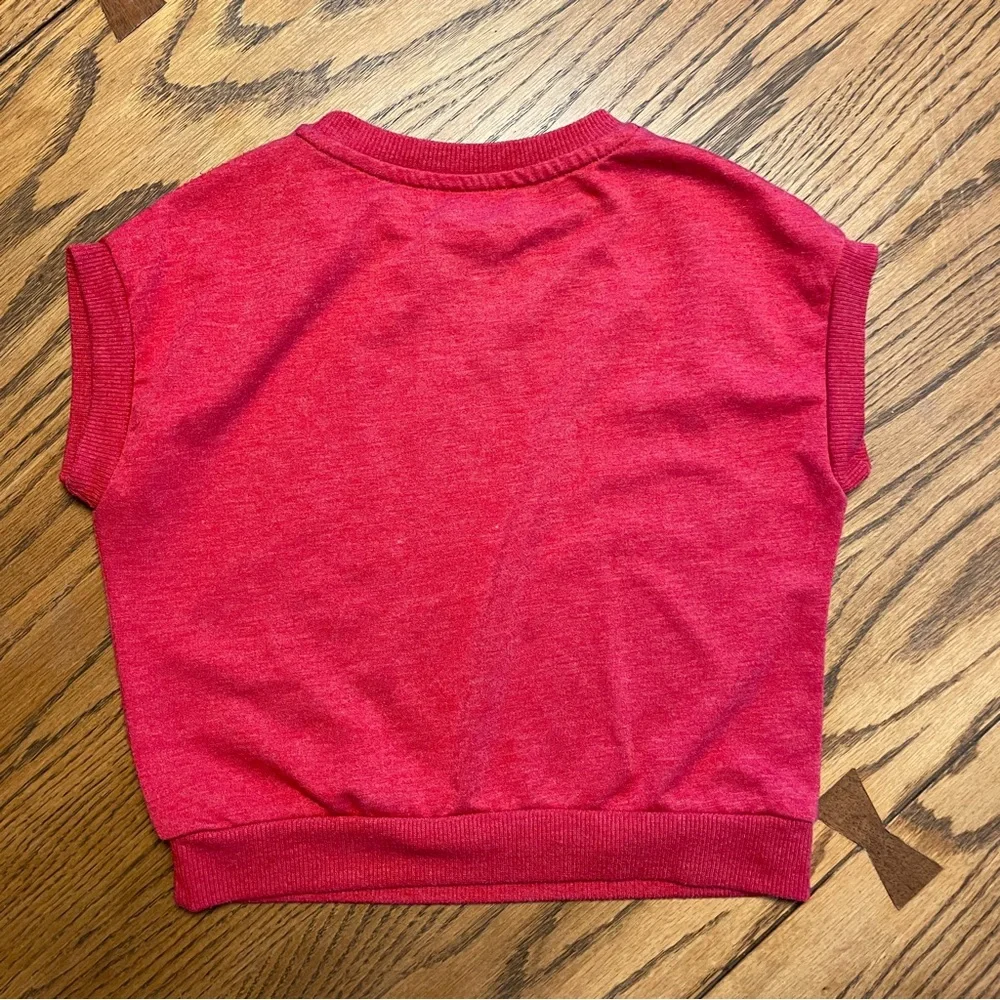 Disney Brand Red Mickey Mouse Kids Tee 3T